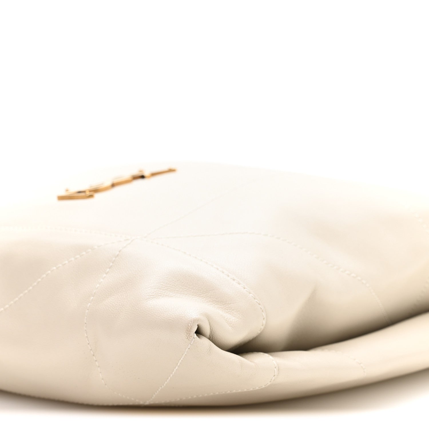 Saint Laurent Lambskin Matelasse Monogram Medium Jamie 4.3 Pochon Blanc Vintage 10 of 10