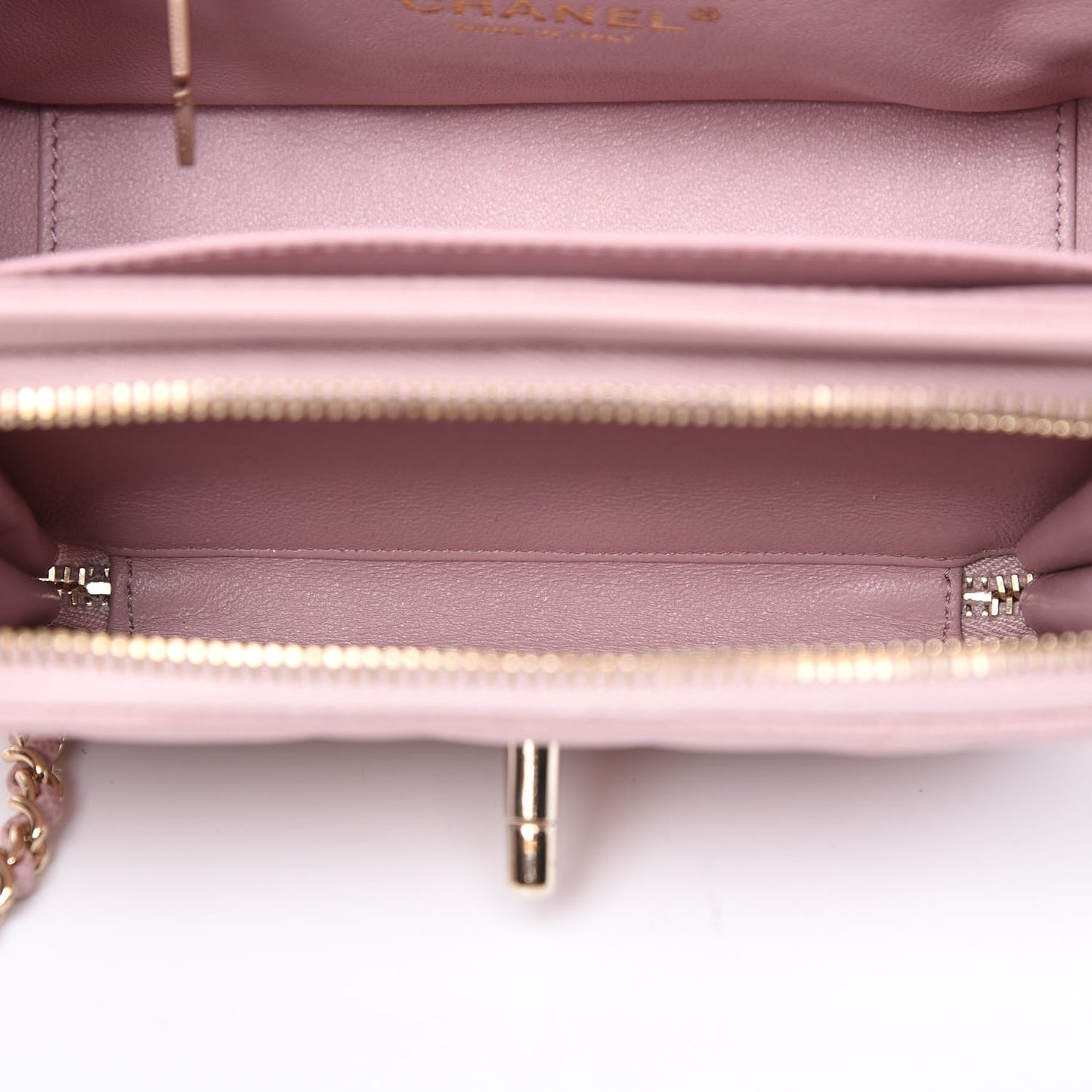 Caviar Quilted Mini Business Affinity Flap Light Pink