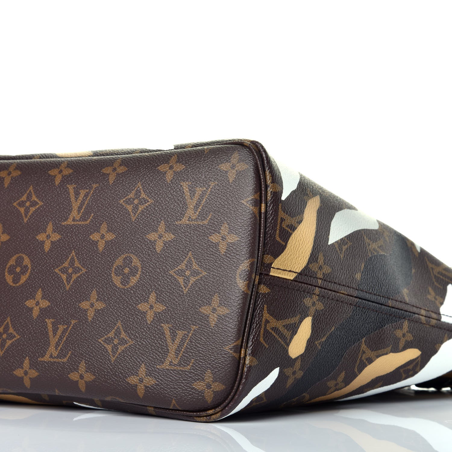 Louis Vuitton X LOL Monogram Neverfull MM Gold Silver 9 of 10