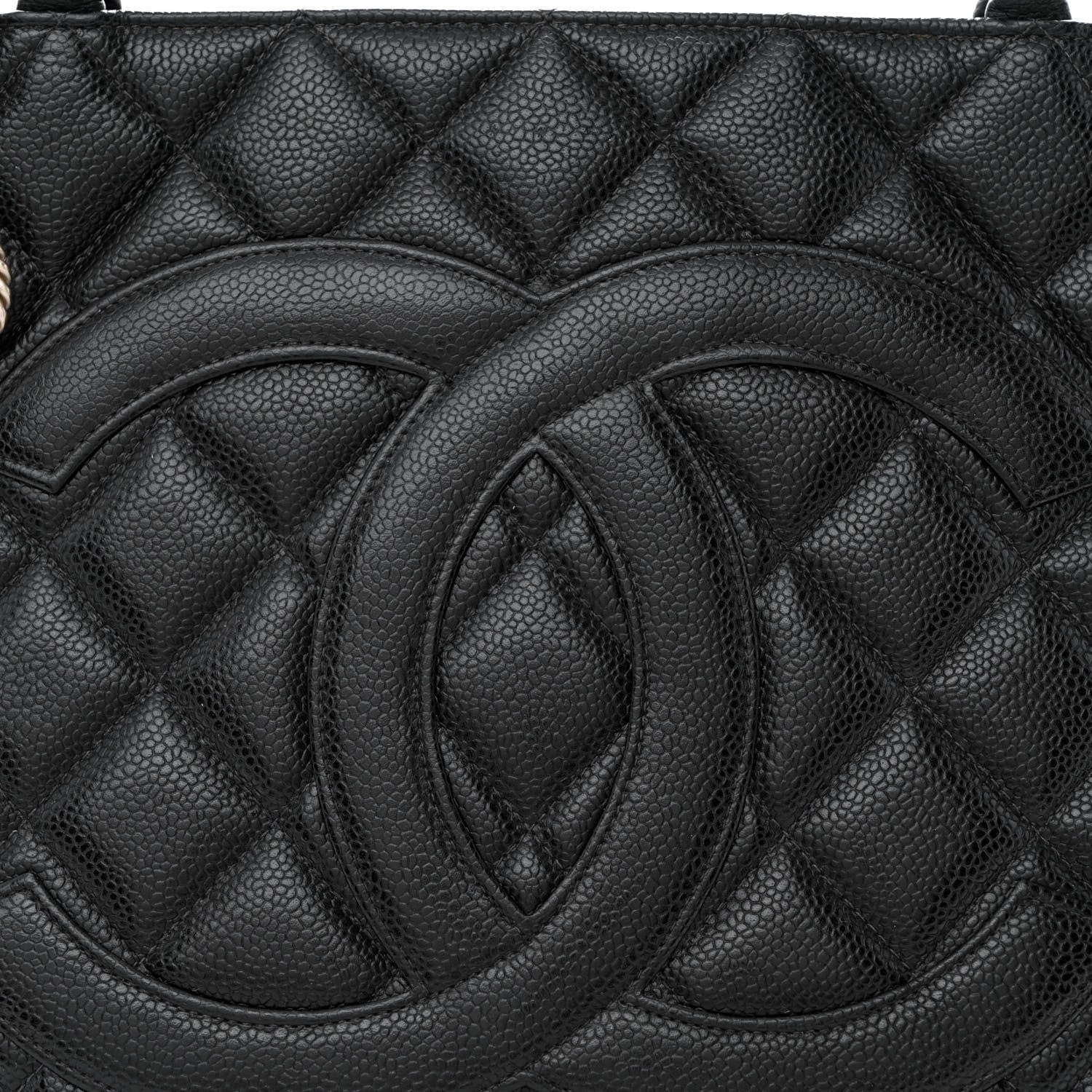 Chanel Caviar Quilted Medallion Tote Black 8 of 11