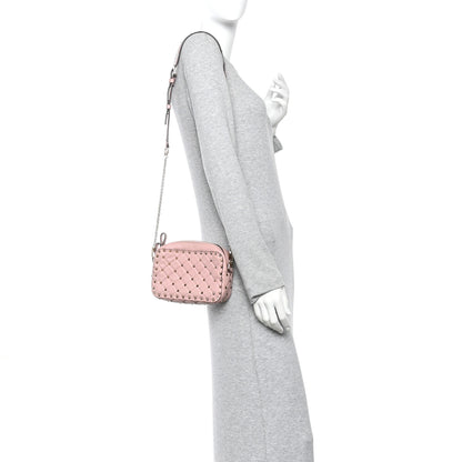 Valentino Garavani Nappa Rockstud Spike Camera Crossbody Bag Water Rose 2 of 12