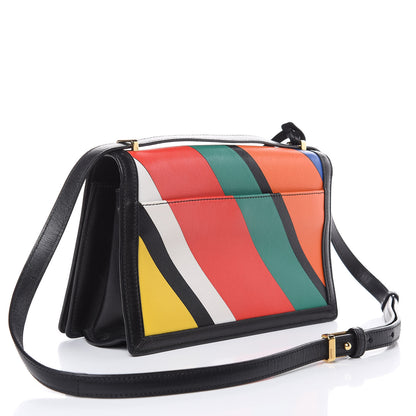 Loewe Calfskin Barcelona Striped Shoulder Bag Multicolor 3 of 12