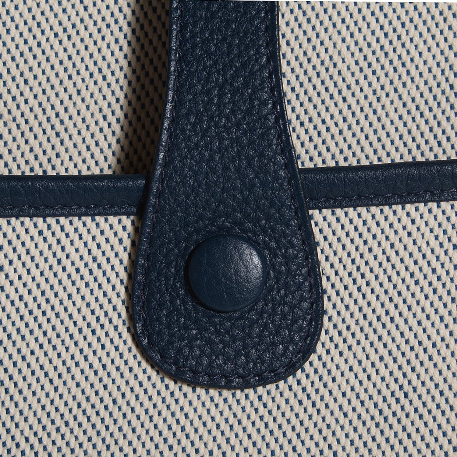 Hermes Toile Taurillon Clemence Evelyne III GM Bleu de Prusse 10 of 15