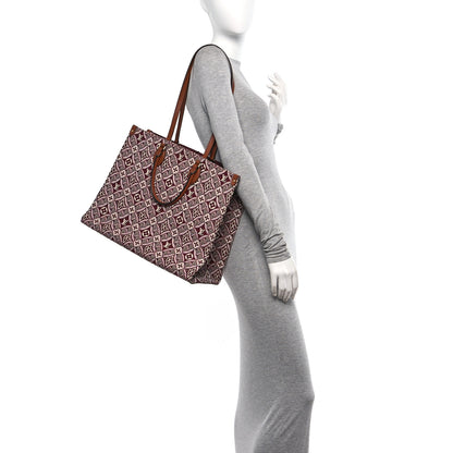 Louis Vuitton Jacquard Since 1854 Onthego GM Bourdeaux 2 of 9