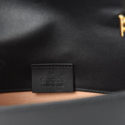 Gucci Calfskin Super Mini Sylvie Chain Shoulder Bag Black 8 of 11