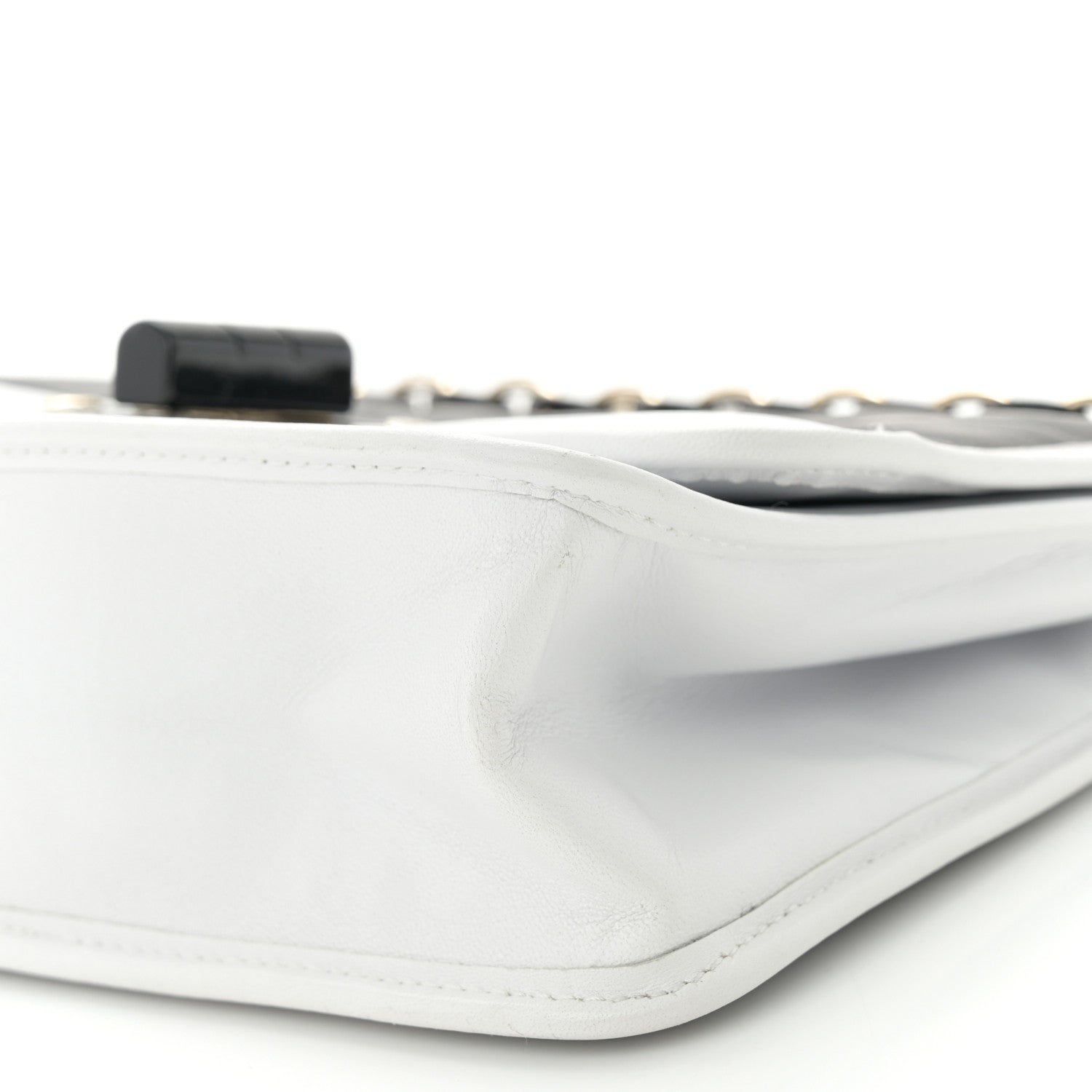 Chanel Lambskin Chocolate Bar Mademoiselle Flap Black White 10 of 10