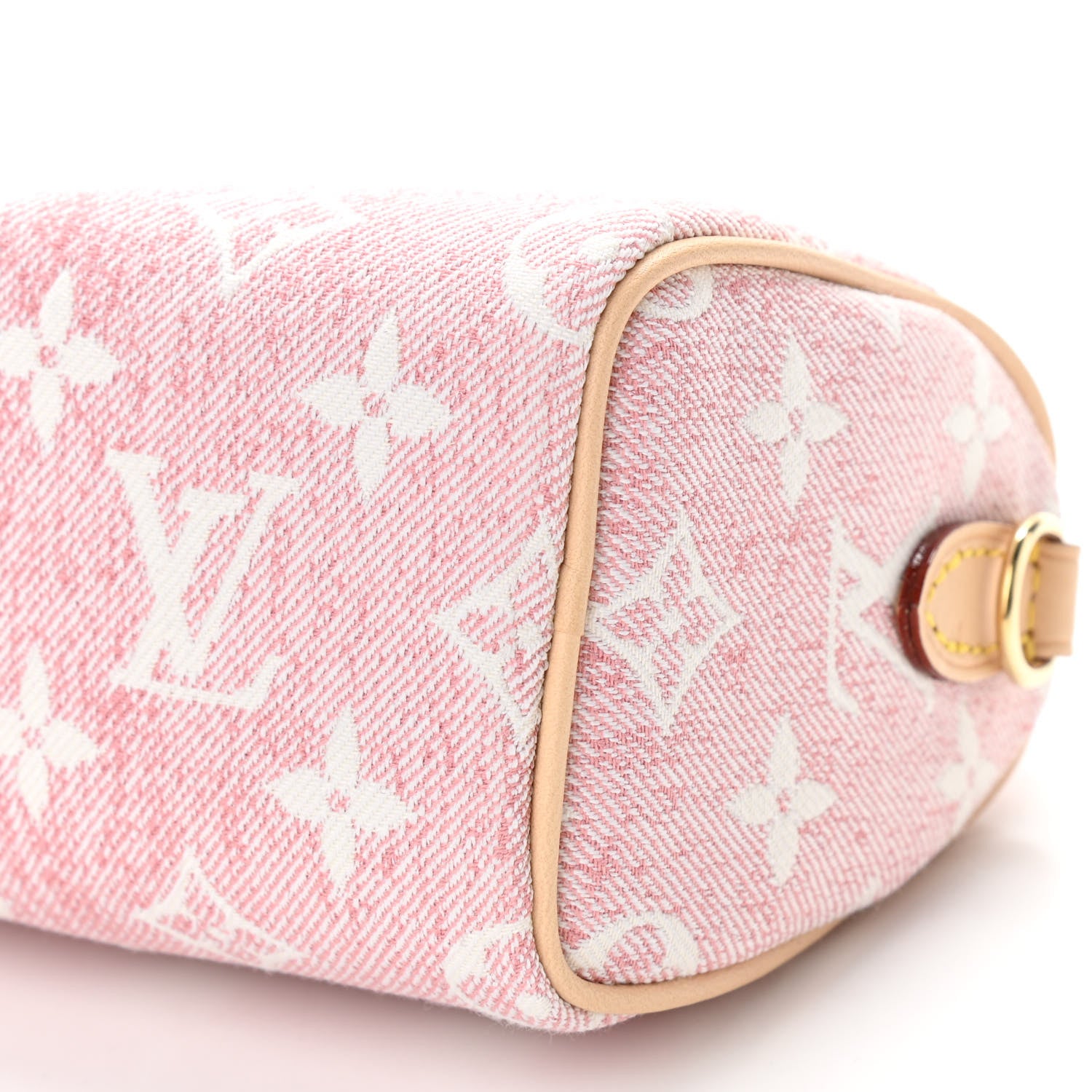 Louis Vuitton Monogram Jacquard Denim Nano Speedy Bandouliere Pink 9 of 10
