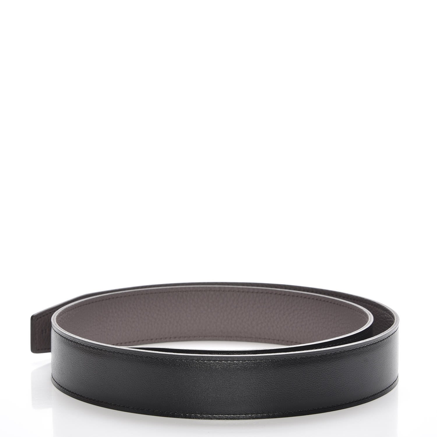 Hermes Box Togo 32mm Belt Strap 85 Black Etain 3 of 7