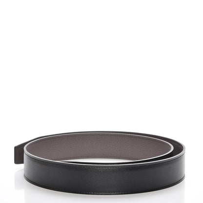 Hermes Box Togo 32mm Belt Strap 85 Black Etain 3 of 7