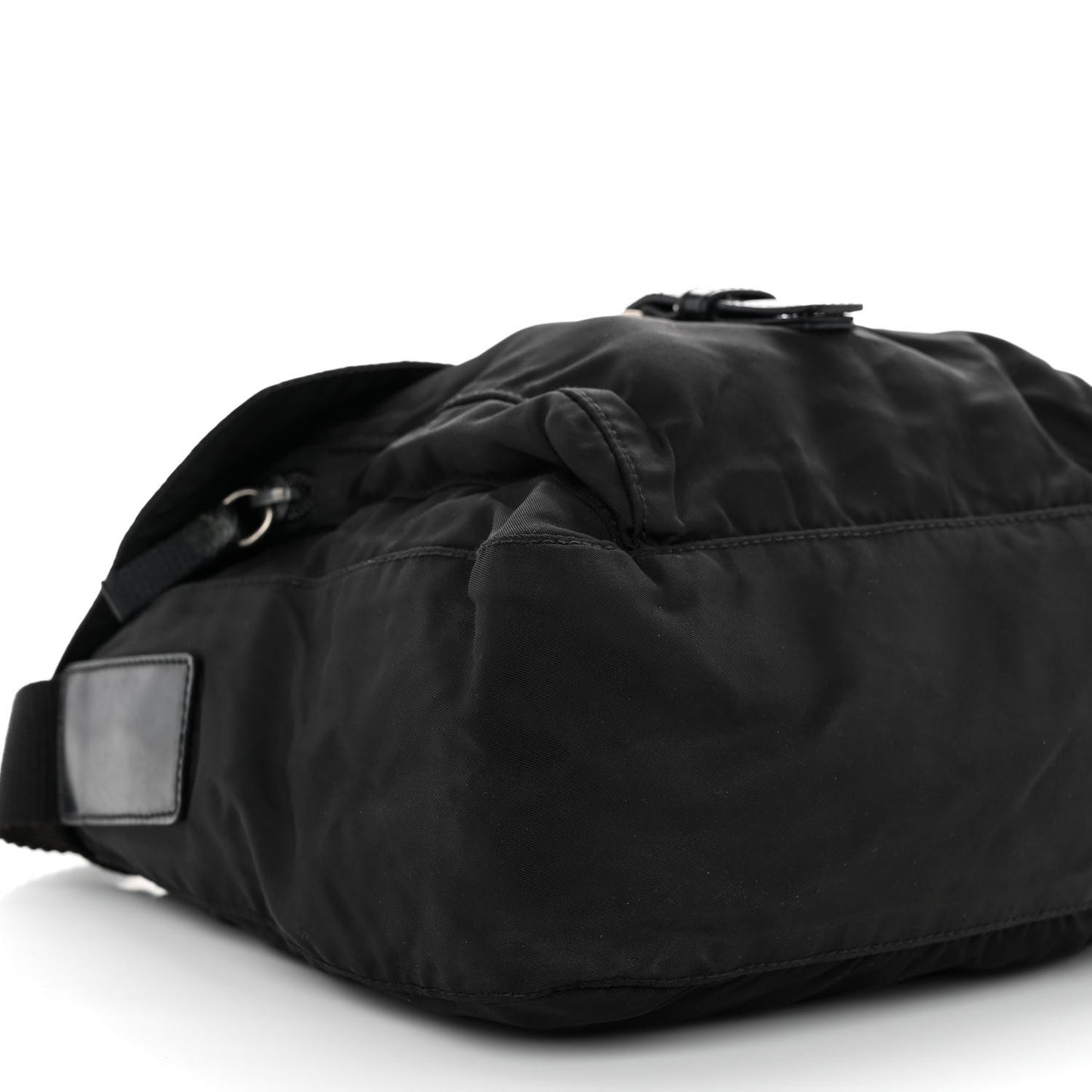Tessuto Nylon Saffiano Small Vela Messenger Black