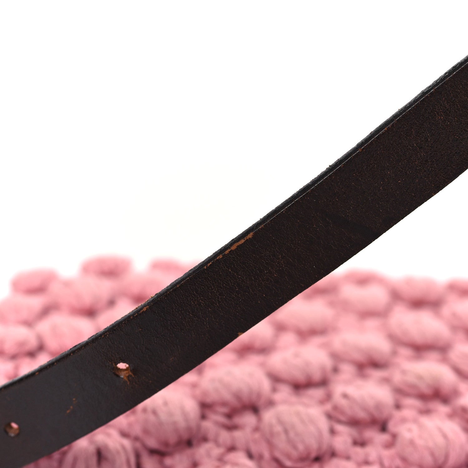 Fendi Woven Knit Baguette Pink 12 of 13