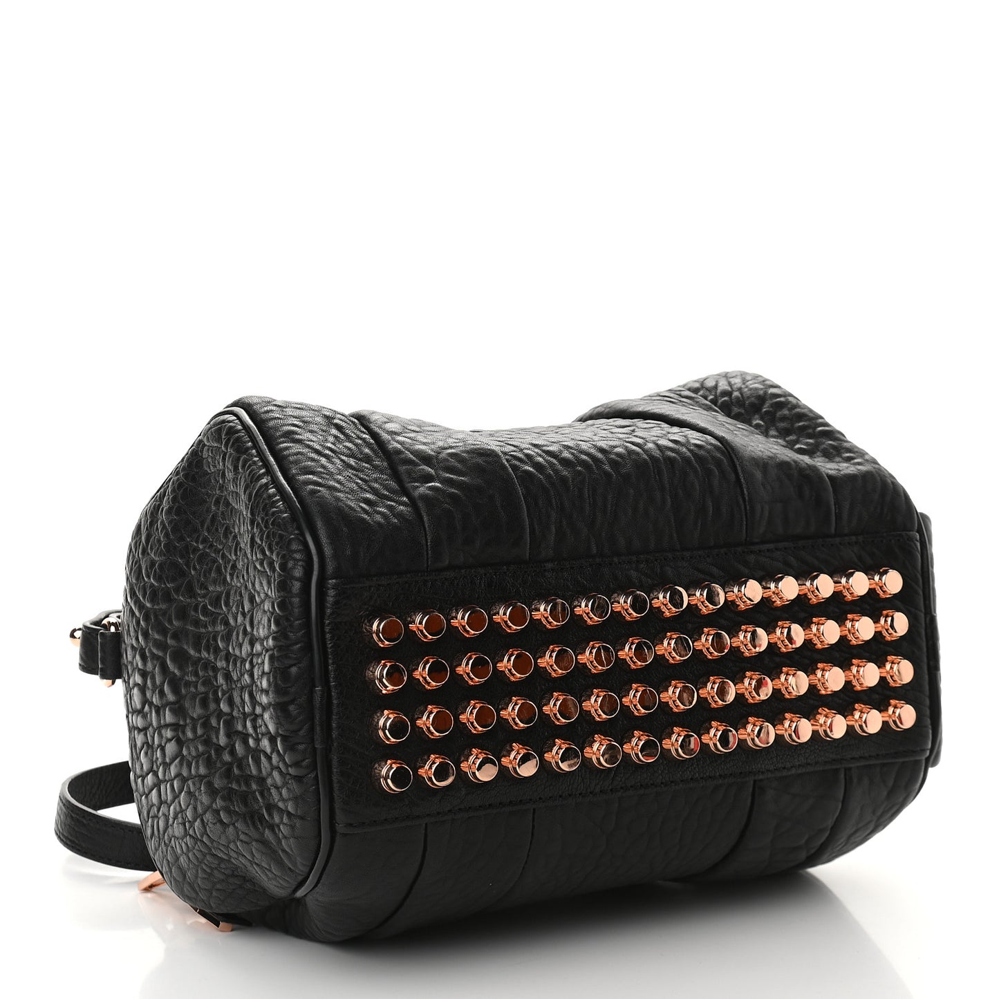 Pebbled Lambskin Rockie Black Rose Gold Hardware