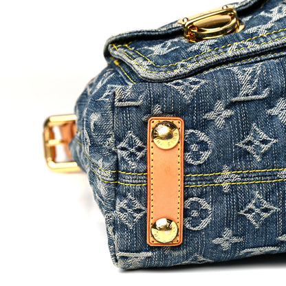 Louis Vuitton Monogram Denim Baggy PM Blue 7 of 12
