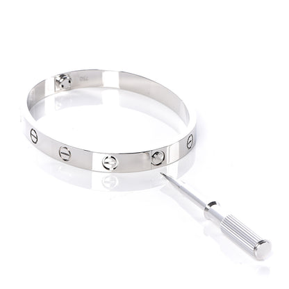 Cartier 18K White Gold LOVE Bracelet 16 5 of 5