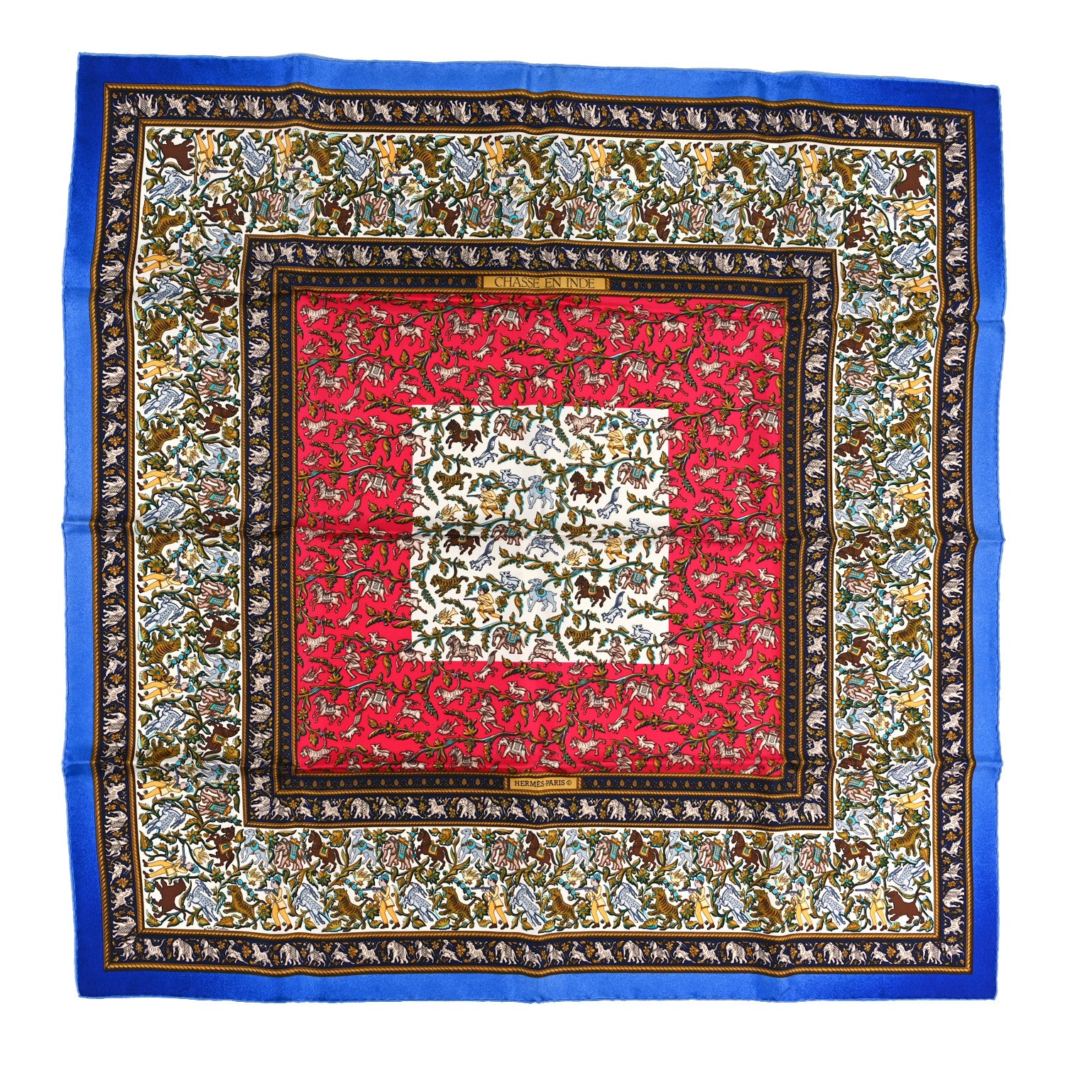 Hermes Silk Chasse En Inde Scarf 90 1 of 4