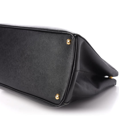 Prada Saffiano Lux Extra Large Galleria Double Zip Tote Black 7 of 9