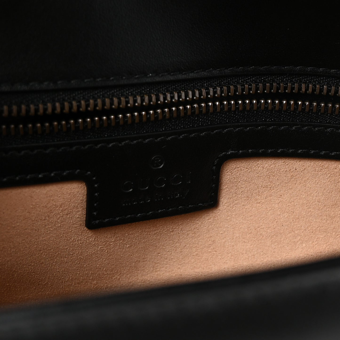 Calfskin Matelasse Small GG Marmont Shoulder Bag Black