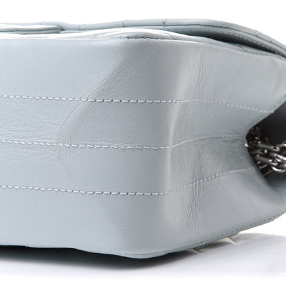 Chanel Aged Calfskin Chevron Quilted 2.55 Reissue Mini Flap Light Blue 10 of 12