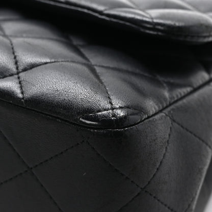 Chanel Lambskin Quilted Jumbo Double Flap Black 11 of 13