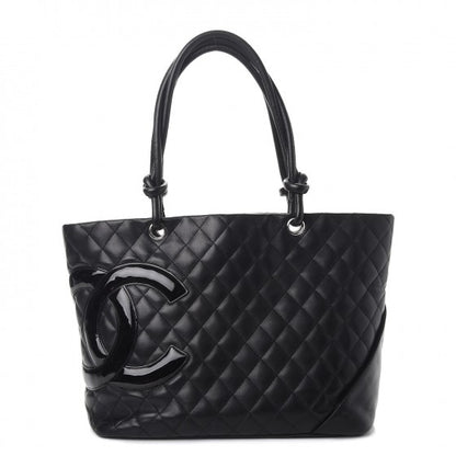 Chanel Calfskin Quilted Large Cambon Tote Black 1 of 19