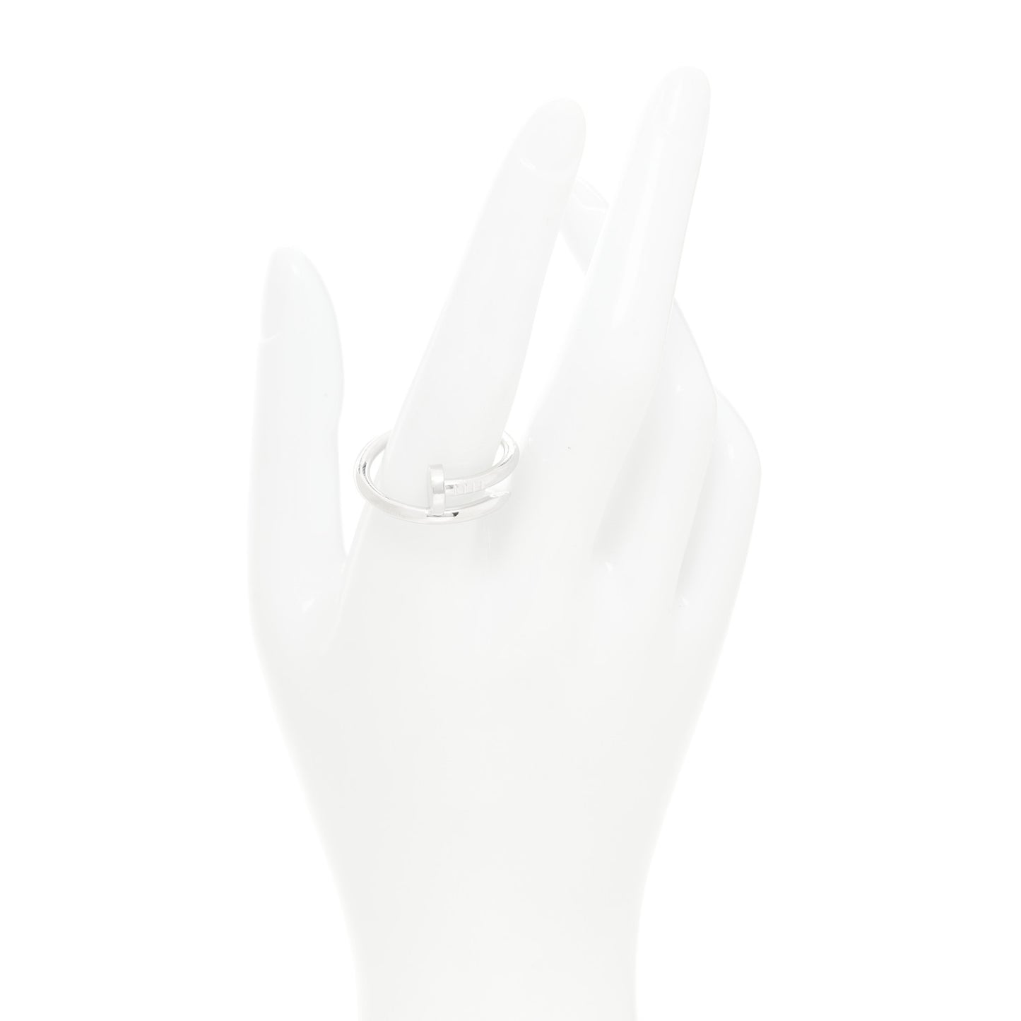 18K White Gold Juste Un Clou Ring 63 10.5