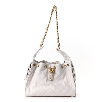 Chanel Caviar Quilted Small Chanel 25 Handbag White 1 of 9