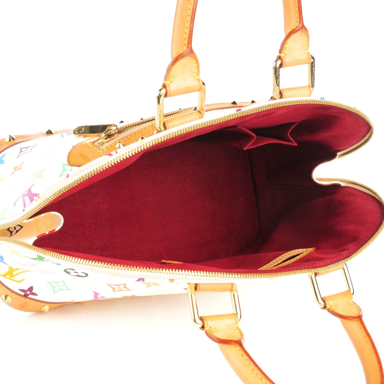 Louis Vuitton Monogram Multicolor Alma White 8 of 12