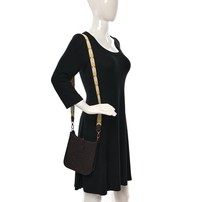 Hermes Taurillon Clemence Flipperball Sangle Evelyne TPM Rouge Sellier Caramel Nata Gold 2 of 10