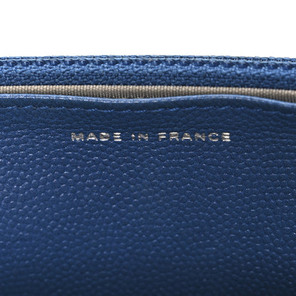 Chanel Caviar Sevruga Wallet on Chain WOC Blue 7 of 11