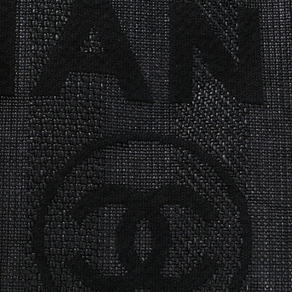 Chanel Lurex Boucle Large Deauville Tote Black 8 of 14