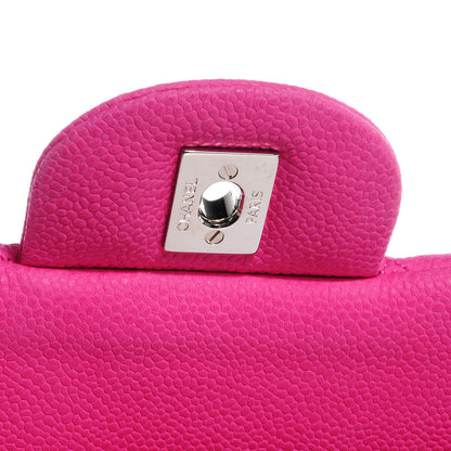 Chanel Iridescent Caviar Jumbo Double Flap Hot Pink 6 of 9