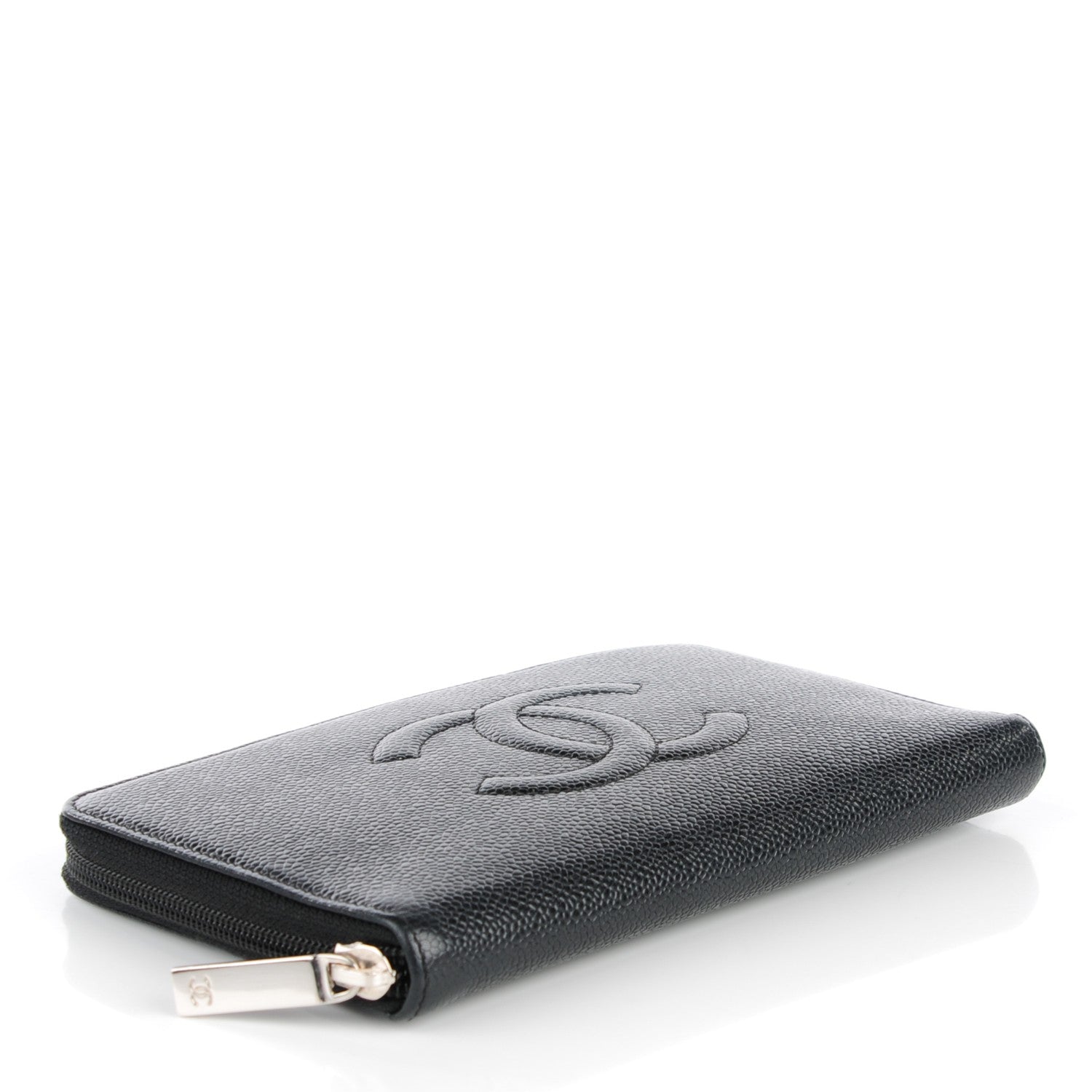Chanel Caviar Large Timeless CC Zip Around Wallet Black 4 of 8