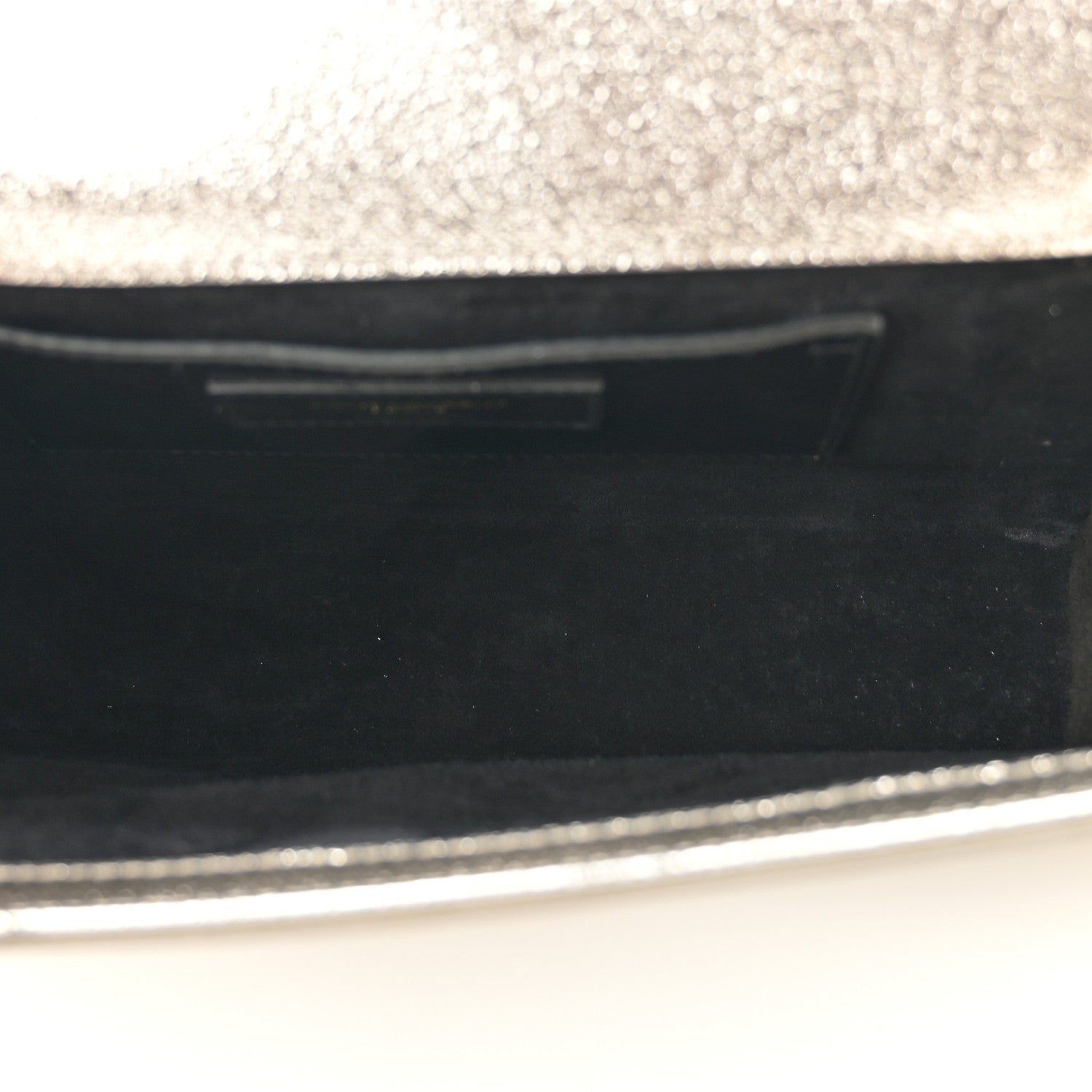 Saint Laurent Metallic Calfskin Medium Classic Monogram Kate Satchel Pale Gold 5 of 9