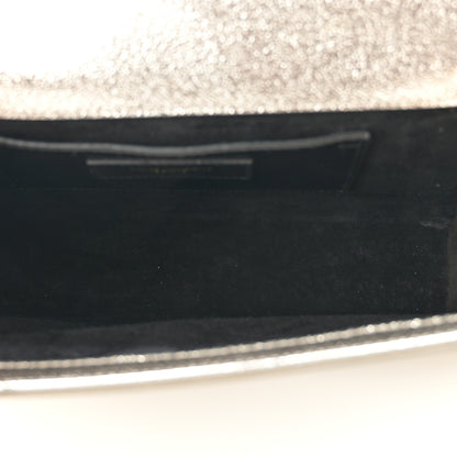 Saint Laurent Metallic Calfskin Medium Classic Monogram Kate Satchel Pale Gold 5 of 9