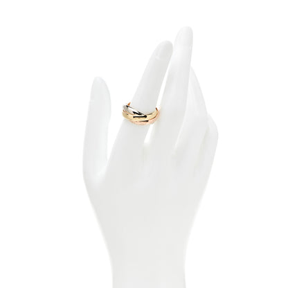 Cartier 18K Pink Yellow White Gold Classic Les Must De Cartier Trinity Ring 55 7.25 2 of 6