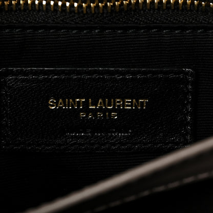 Saint Laurent Calfskin Y Quilted Monogram Toy Loulou Crossbody Bag Taupe 6 of 8