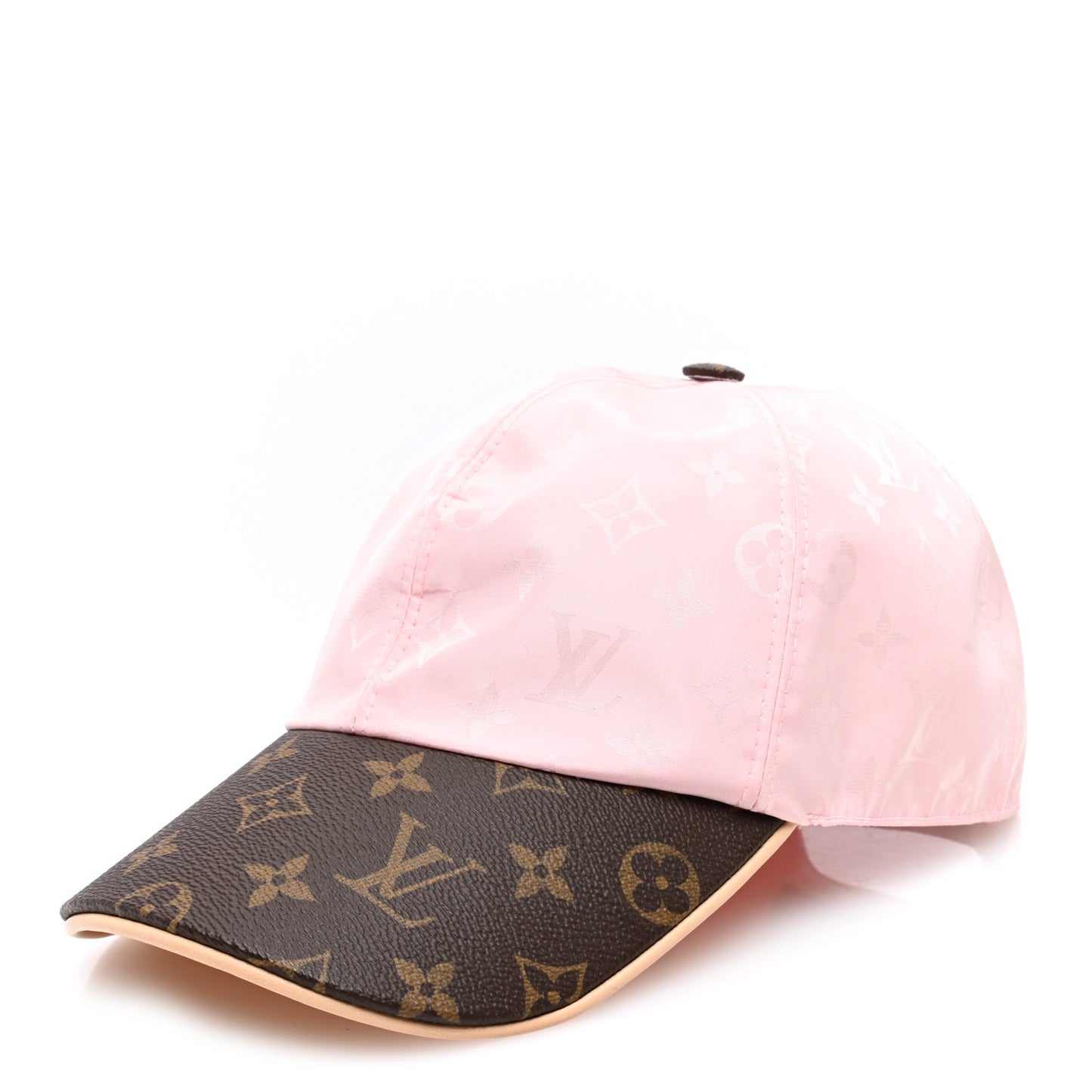 Polyester Silk Monogram LV Get Ready Cap L Pink
