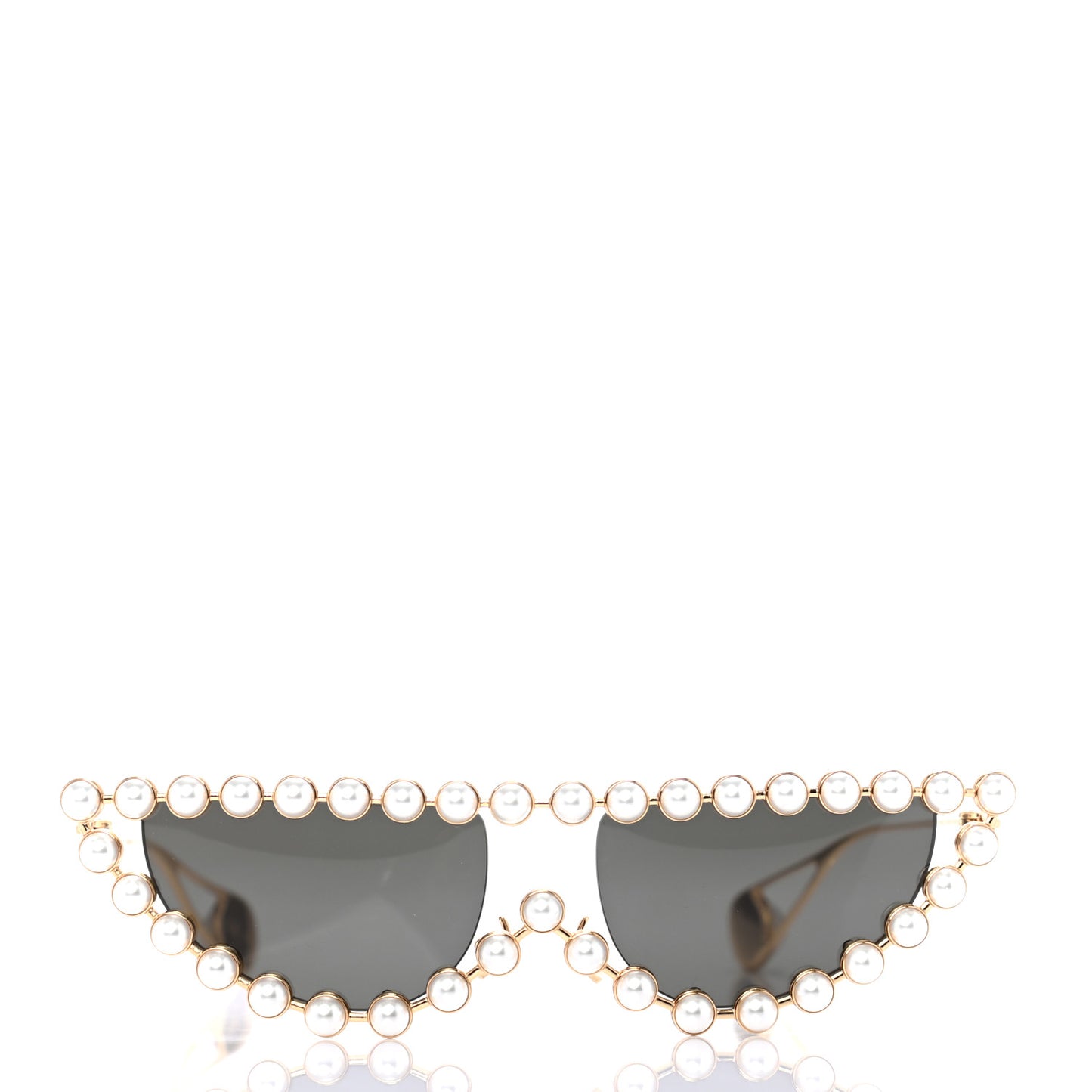 Metal Pearl Cat Eye Sunglasses GG0364S Gold