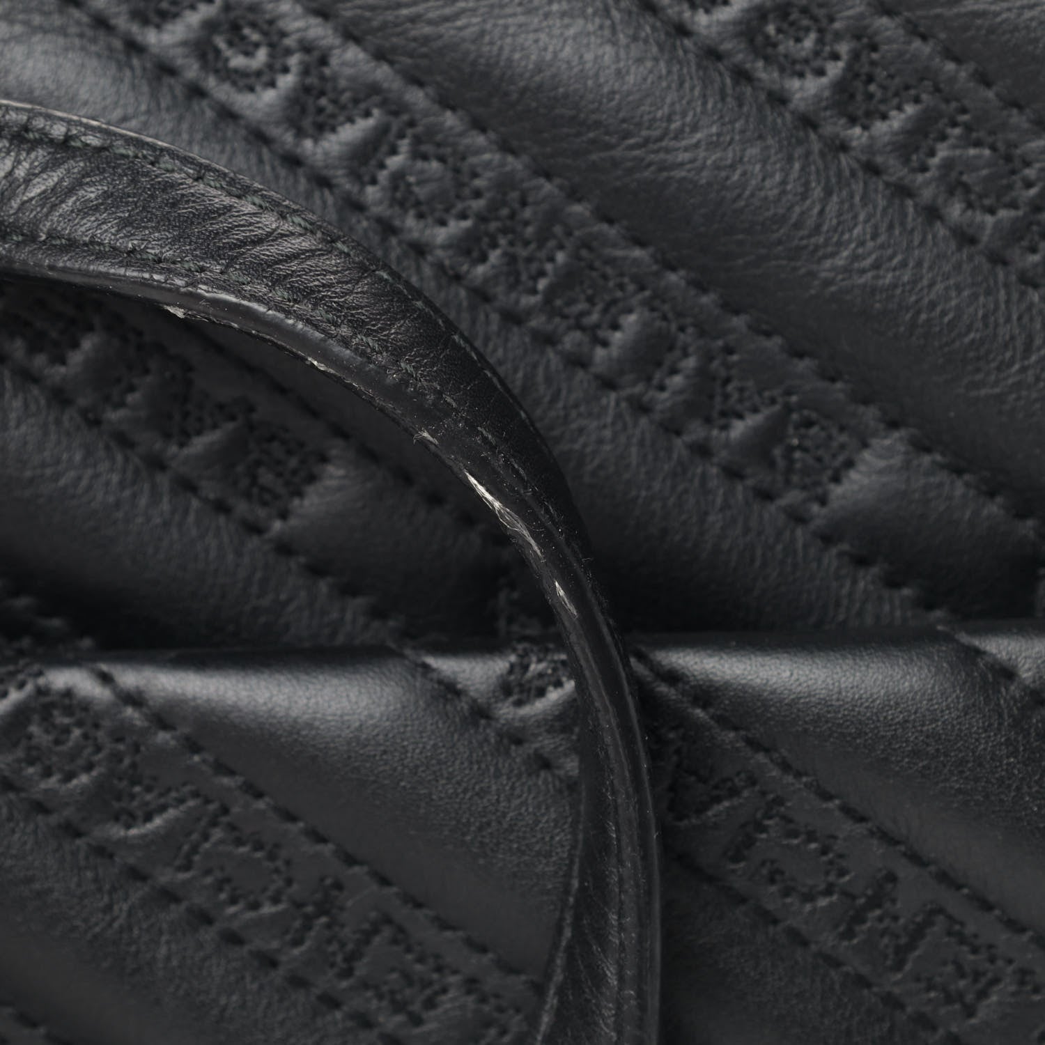 Balenciaga Calfskin Logo Matelasse Large BB Flap Chain Shoulder Bag Black 7 of 7