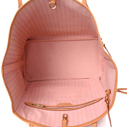 Louis Vuitton Damier Azur Neo Neverfull MM Rose Ballerine 6 of 22