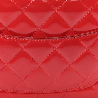 Chanel Patent Quilted Wallet On Chain WOC Red 11 of 11