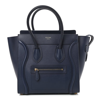 Celine Smooth Calfskin Micro Luggage Ink 1 of 10