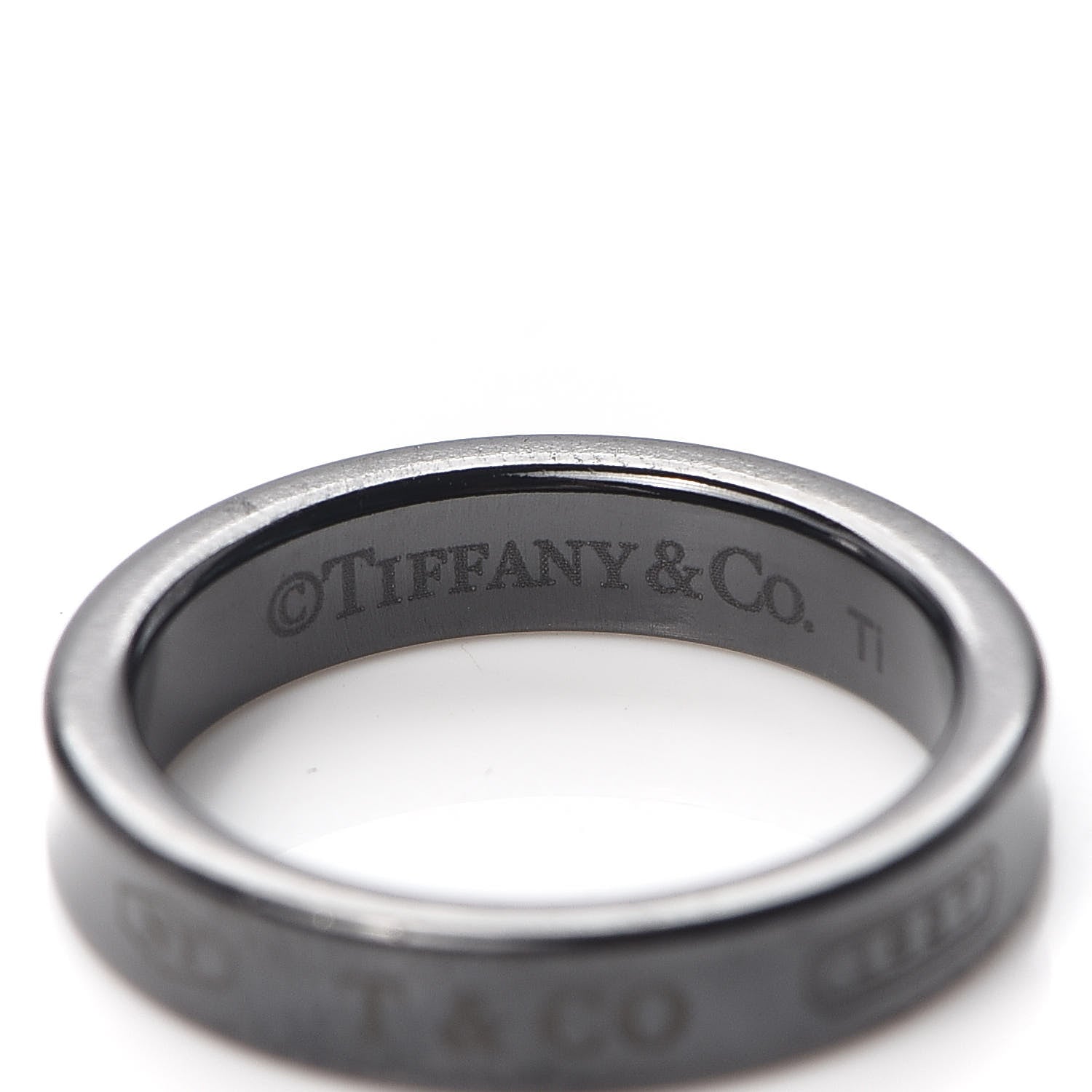 Tiffany Titanium 4mm Narrow 1837 Ring 52 6 4 of 4