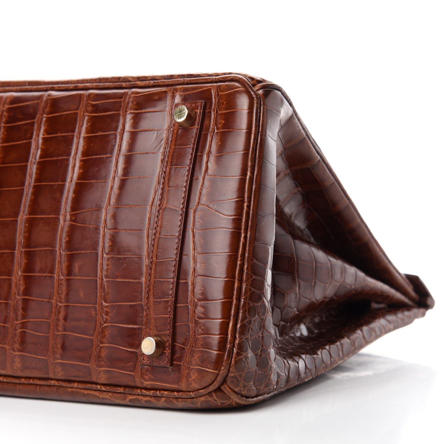 Hermes Shiny Porosus Crocodile Birkin 35 Etrusque 7 of 19