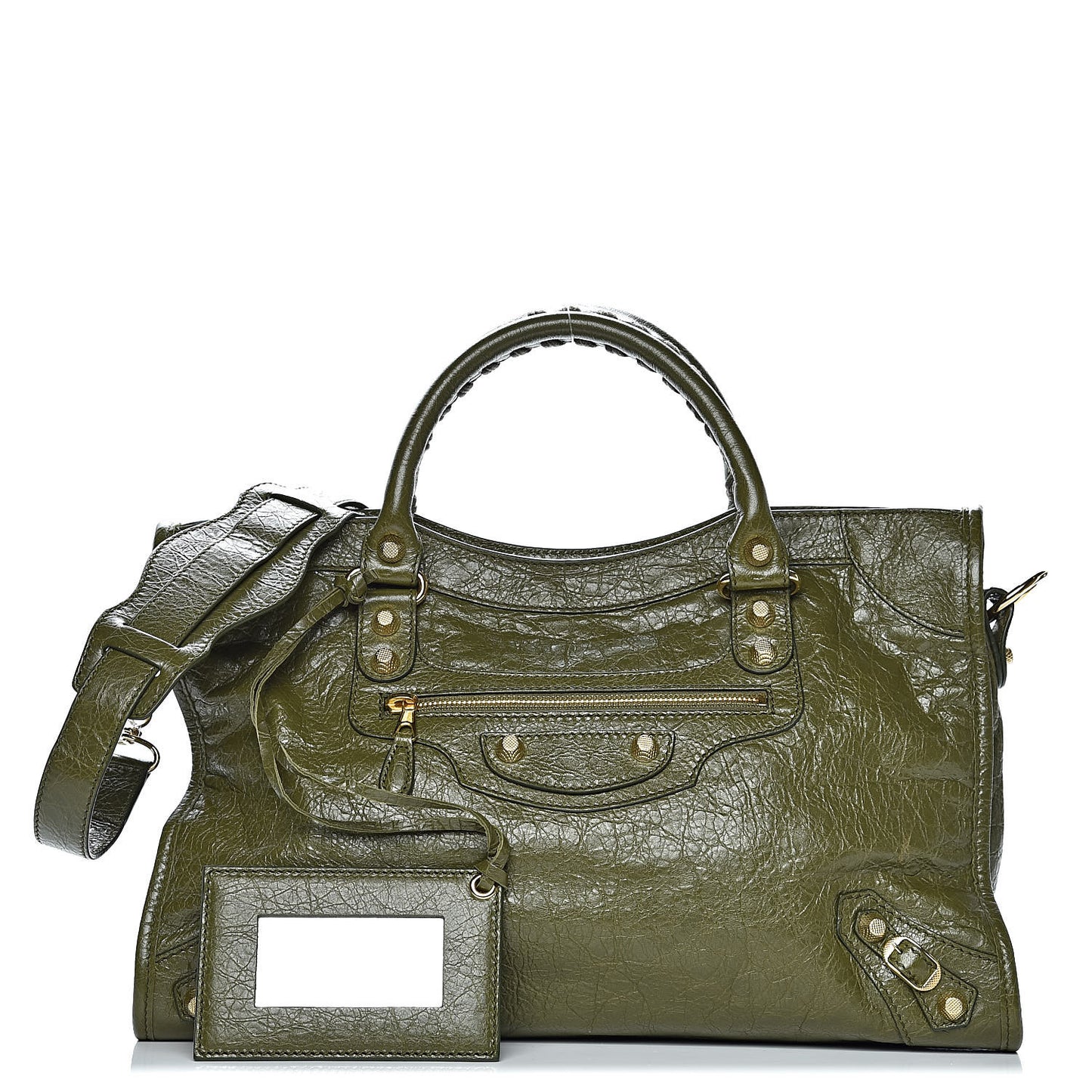 Agneau Giant 12 Gold Hardware City Vert Veronese