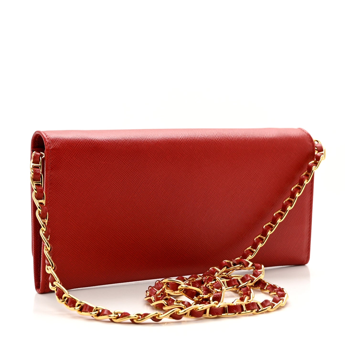 Saffiano Wallet on Chain Fuoco