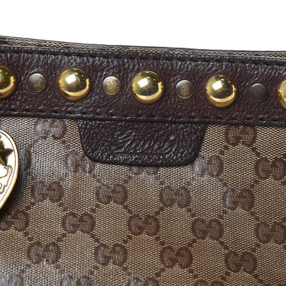 Gucci Crystal Monogram Medium Babouska Shopping Tote Dark Brown 11 of 11