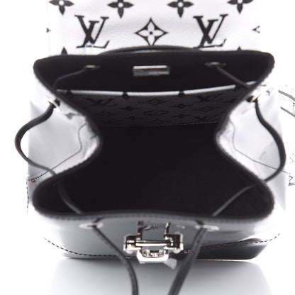 Louis Vuitton Patent Monogram Hot Springs Backpack Black White 5 of 9