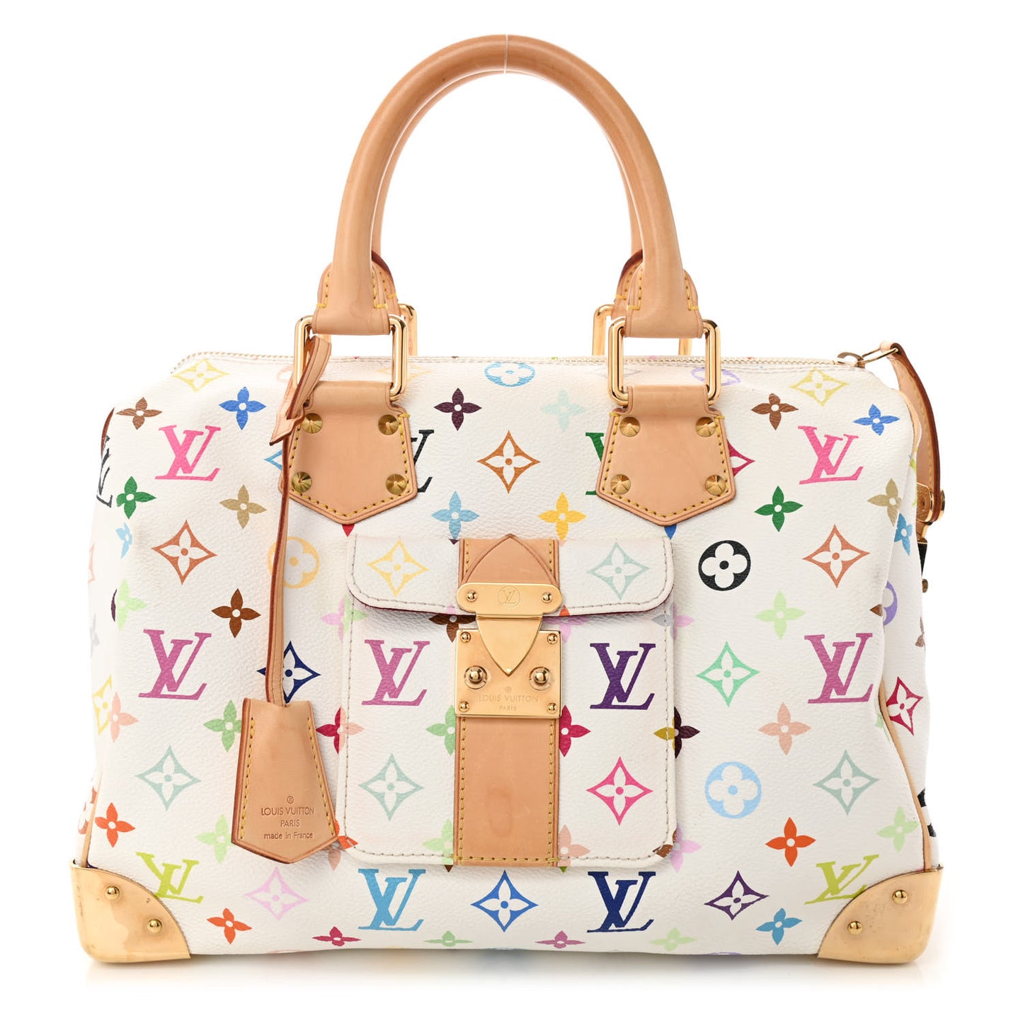 Monogram Multicolor Speedy 30 White