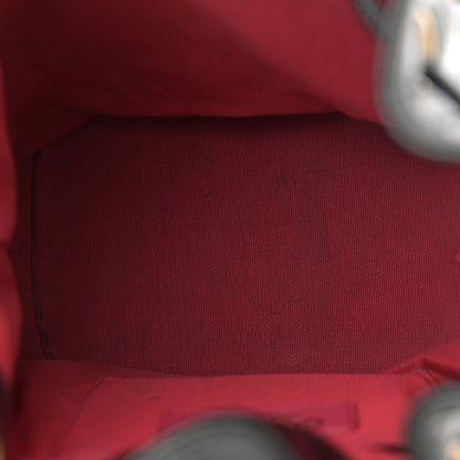 Chanel Shiny Aged Calfskin CC Chain Mini Drawstring Bag Black 5 of 12